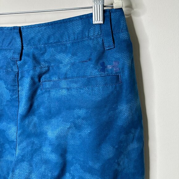 Under Armour Blue HeatGear Camo Shorts Men's 32 - Picture 3 of 5